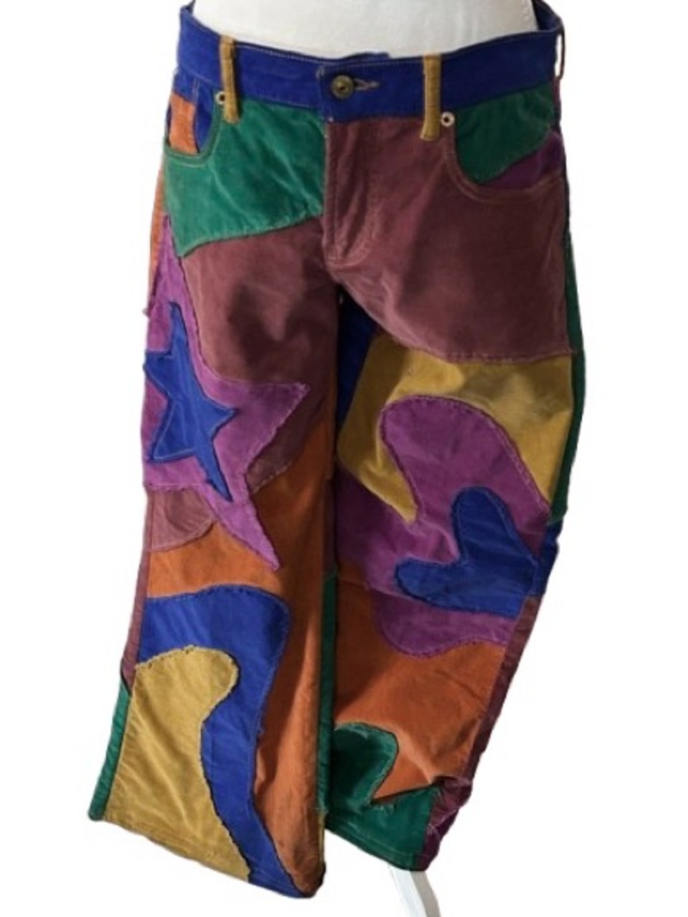 We The Free Multicolor Patchwork Wide Leg Pants,Size 27